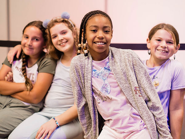 four young girls in DC Kids