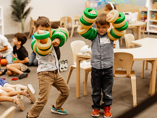 young boys play during DC Kids