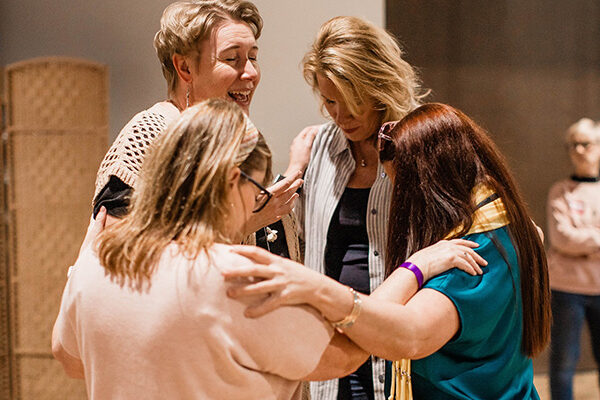 group of women praying